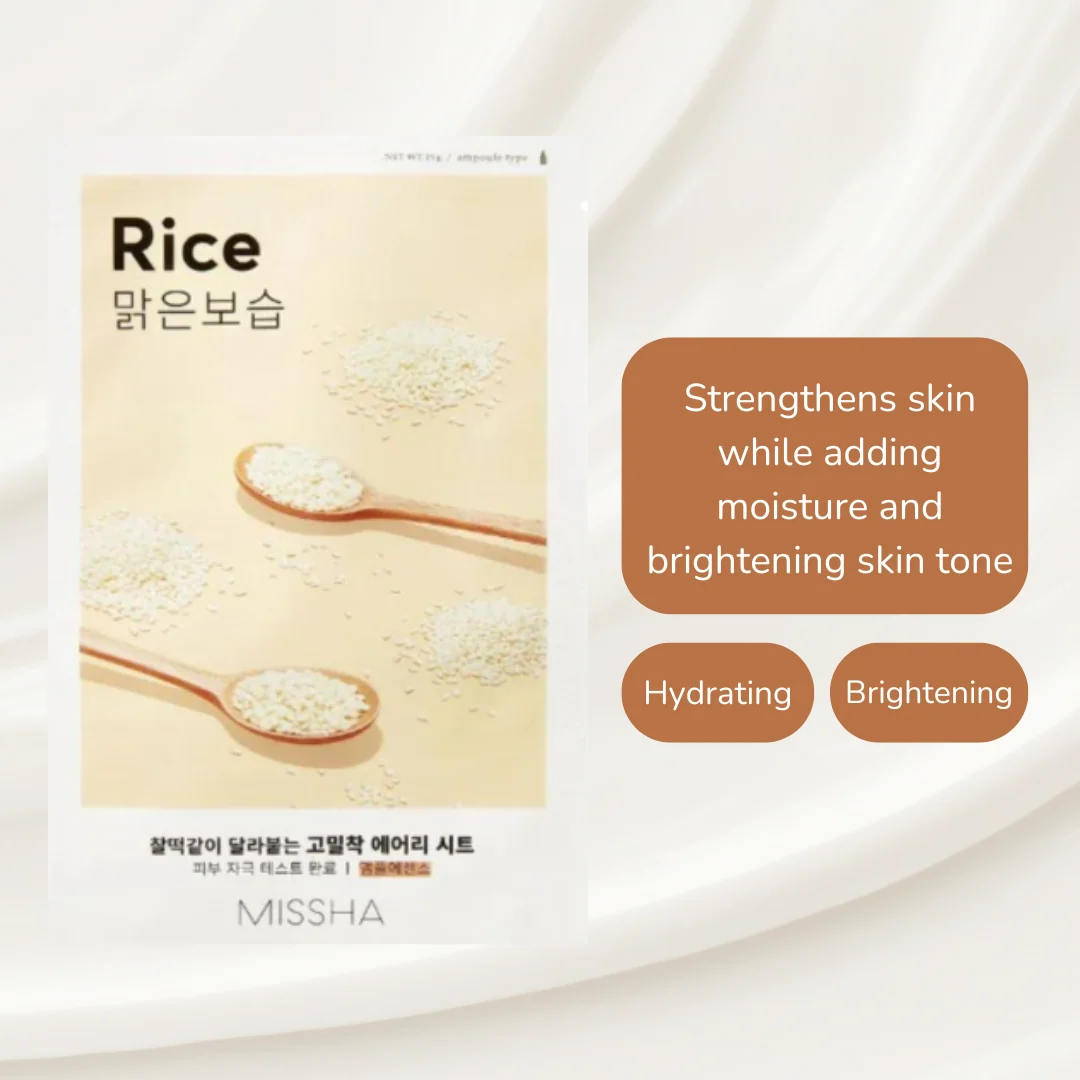 Missha Airy Fit Sheet Mask Rice 19gm